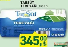 TARIM KREDİ TARSÜT TEREYAĞI 1 KG fiyat ve kampanya bilgisi